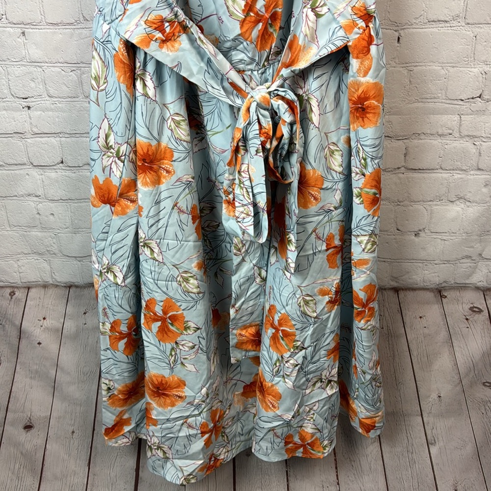 BloomChic Floral Belted Pocket Tank Dress Plus Size 6X (30) - Picture 5 of 6